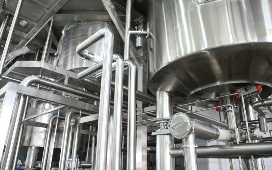 a close-up of a factory